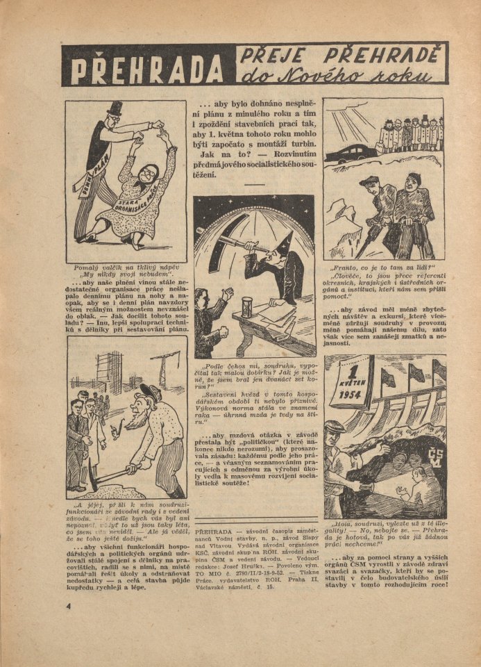 Náhledový obrázek Přehrada, rok 1953, číslo 1 - 4