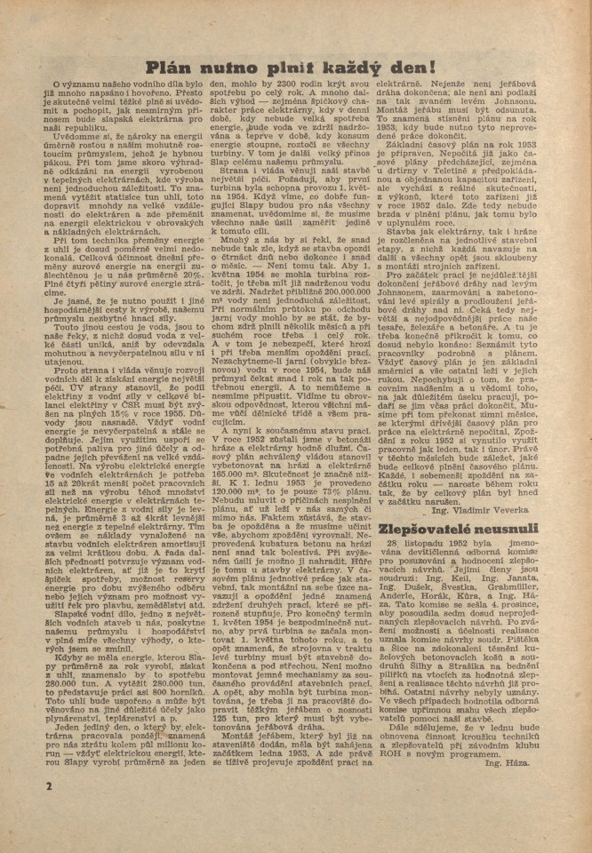 Náhledový obrázek Přehrada, rok 1953, číslo 1 - 2