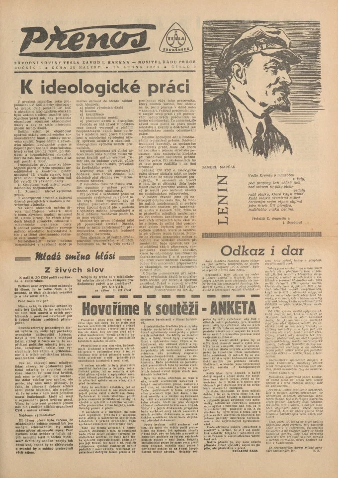 Náhledový obrázek předmětu Přenos, rok 1964, číslo 3