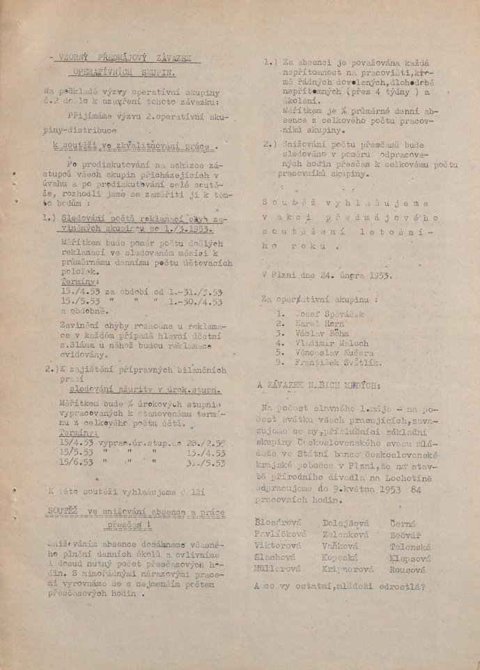 Náhledový obrázek Iniciativa, rok 1953, číslo 1 - 4
