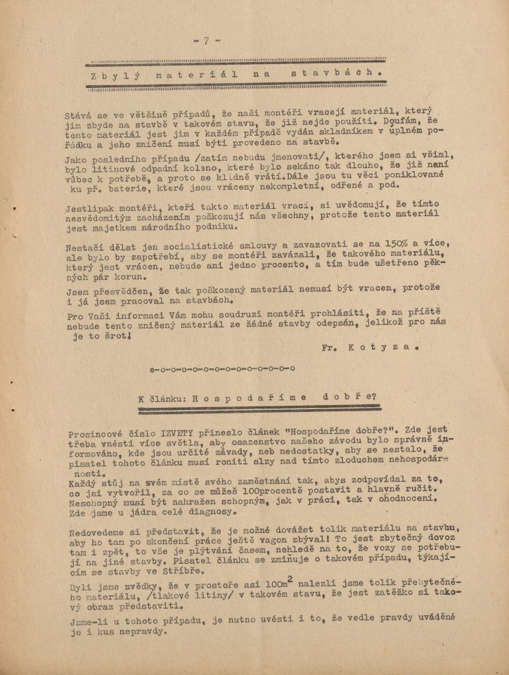 Náhledový obrázek Izveta, rok 1951, číslo 1-2 - 7