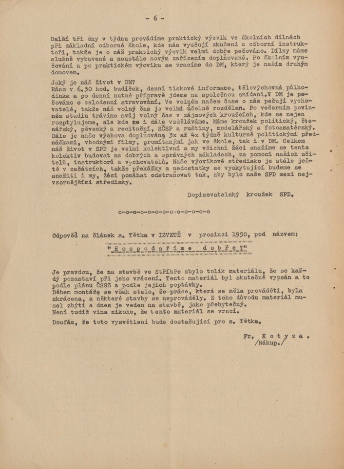 Náhledový obrázek Izveta, rok 1951, číslo 1-2 - 6