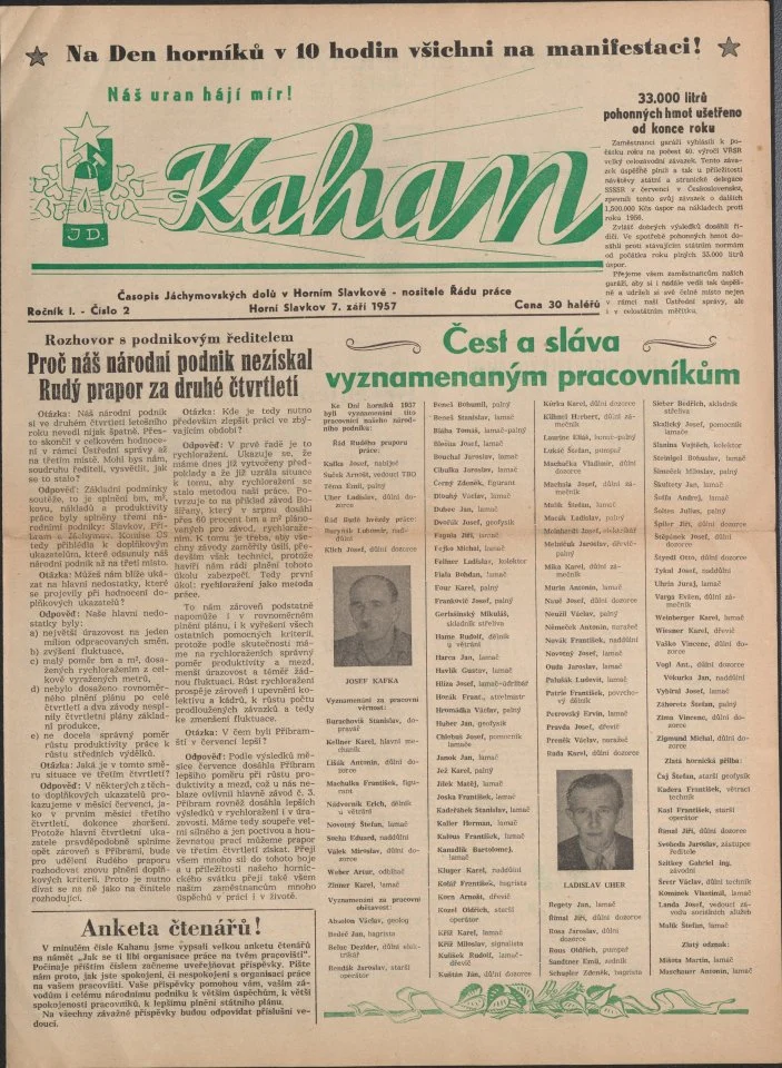Náhledový obrázek předmětu Kahan, rok 1957, číslo 2