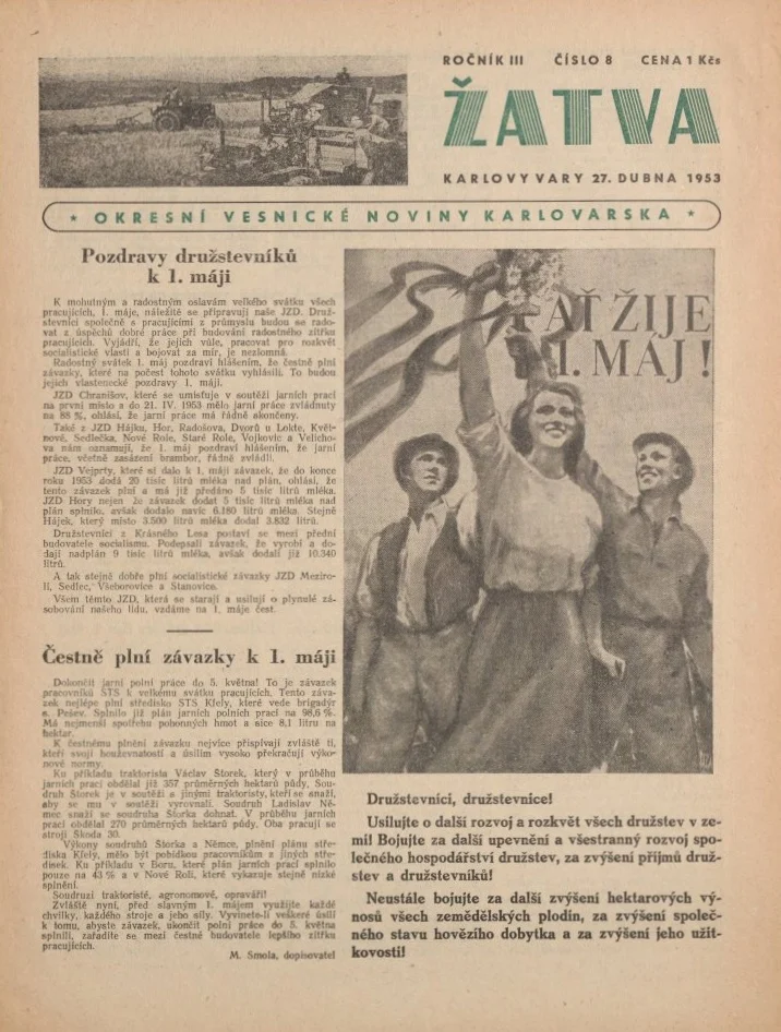 Náhledový obrázek předmětu Žatva, rok 1953, číslo 5