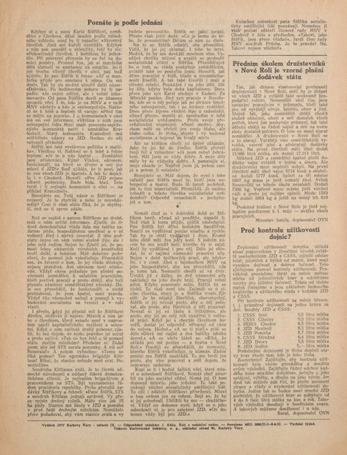 Náhledový obrázek Žatva, rok 1953, číslo 5 - 4