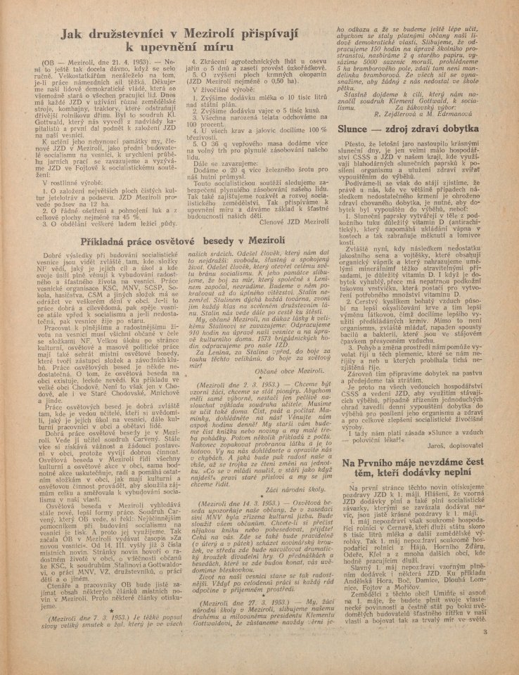 Náhledový obrázek Žatva, rok 1953, číslo 5 - 3