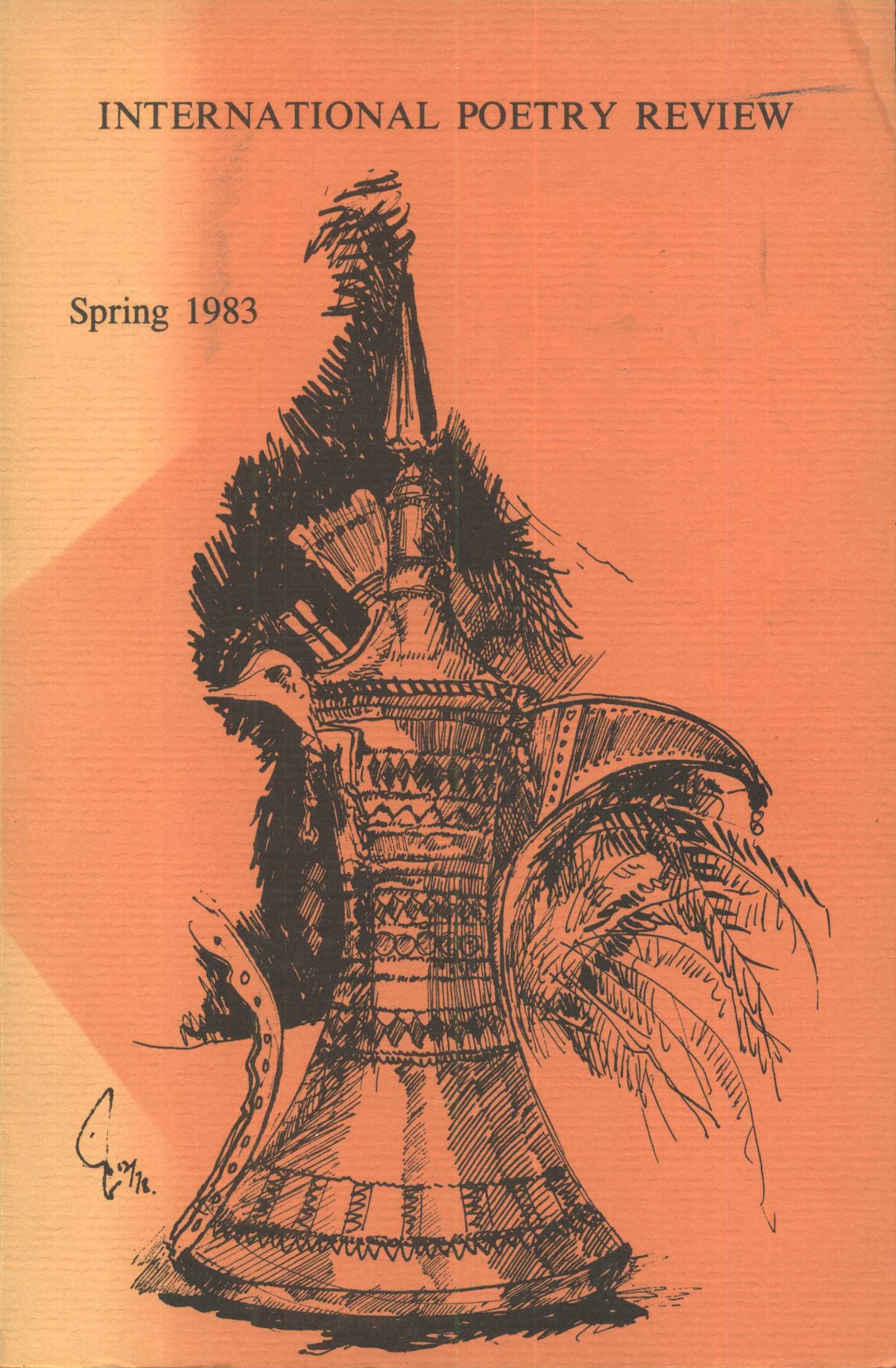 Náhledový obrázek international Poetry Review. Volume IX, Number 1 - 1