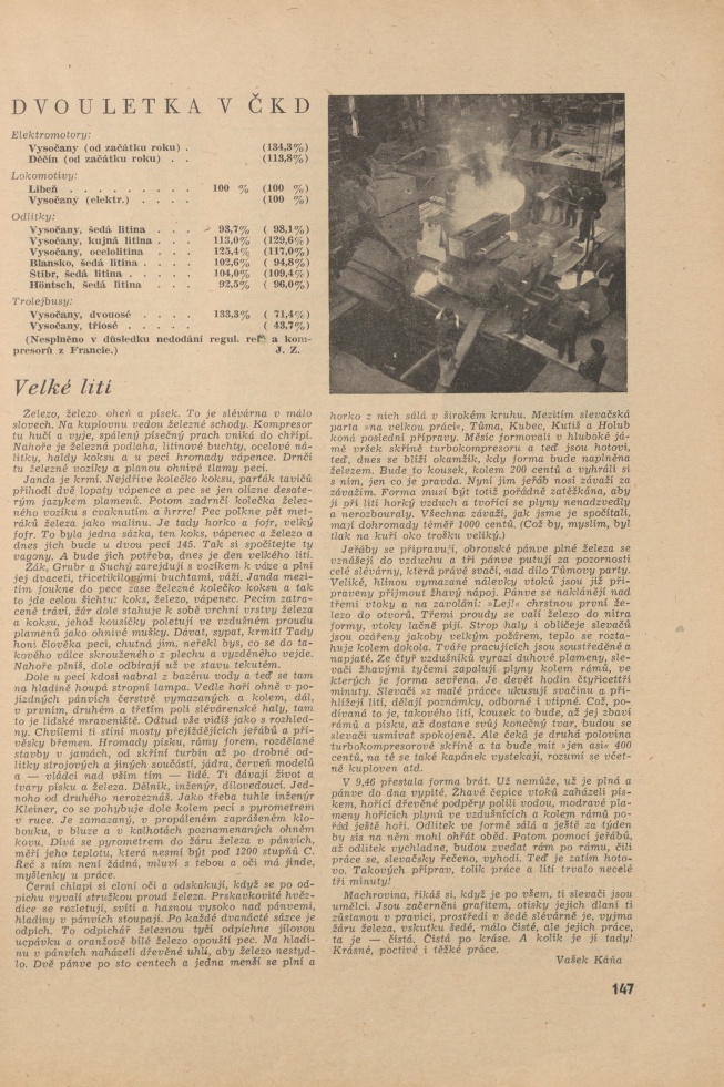 Náhledový obrázek Budovatel ČKD, rok 1948, číslo 12 - 11