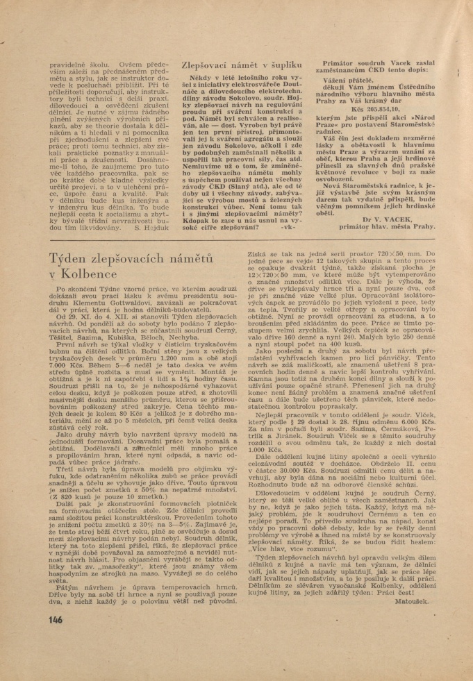Náhledový obrázek Budovatel ČKD, rok 1948, číslo 12 - 10
