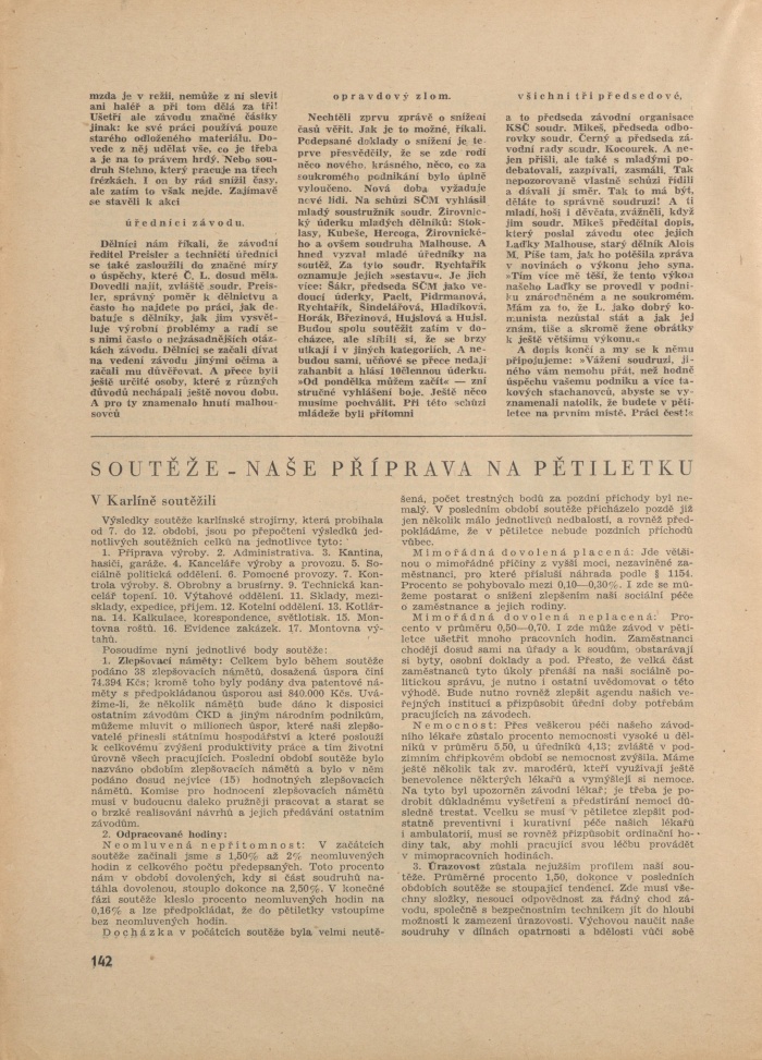 Náhledový obrázek Budovatel ČKD, rok 1948, číslo 12 - 6