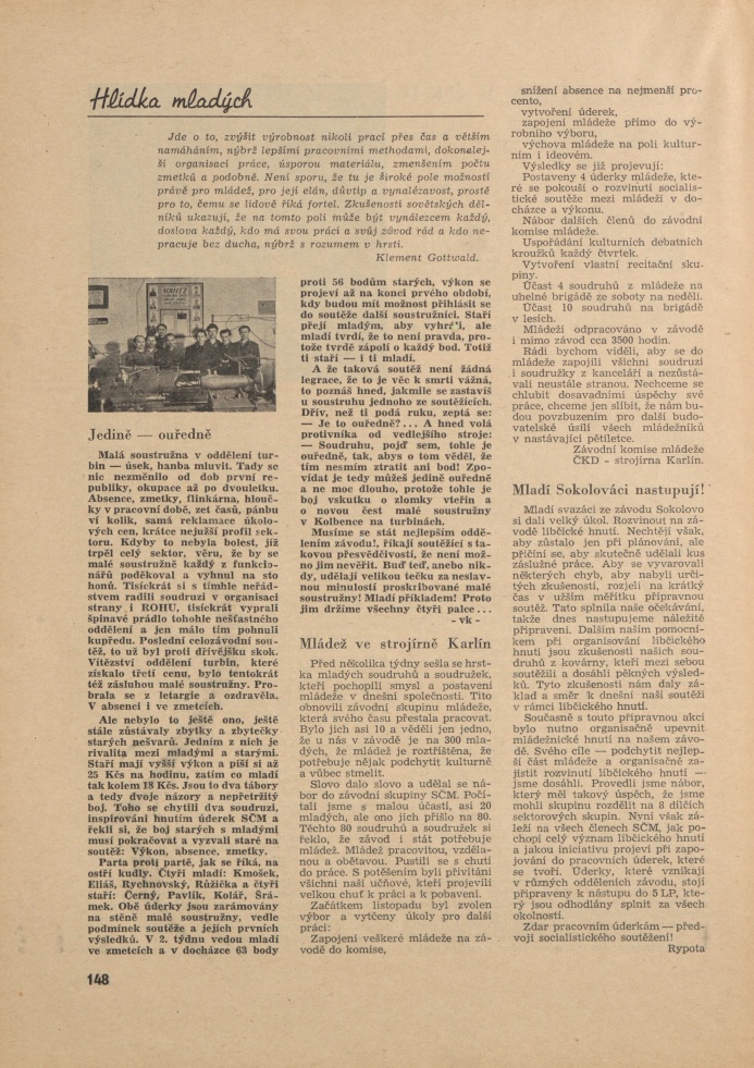 Náhledový obrázek Budovatel ČKD, rok 1948, číslo 12 - 12