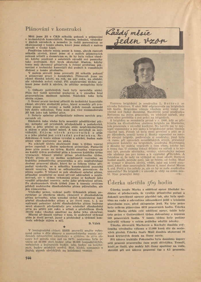 Náhledový obrázek Budovatel ČKD, rok 1948, číslo 12 - 8
