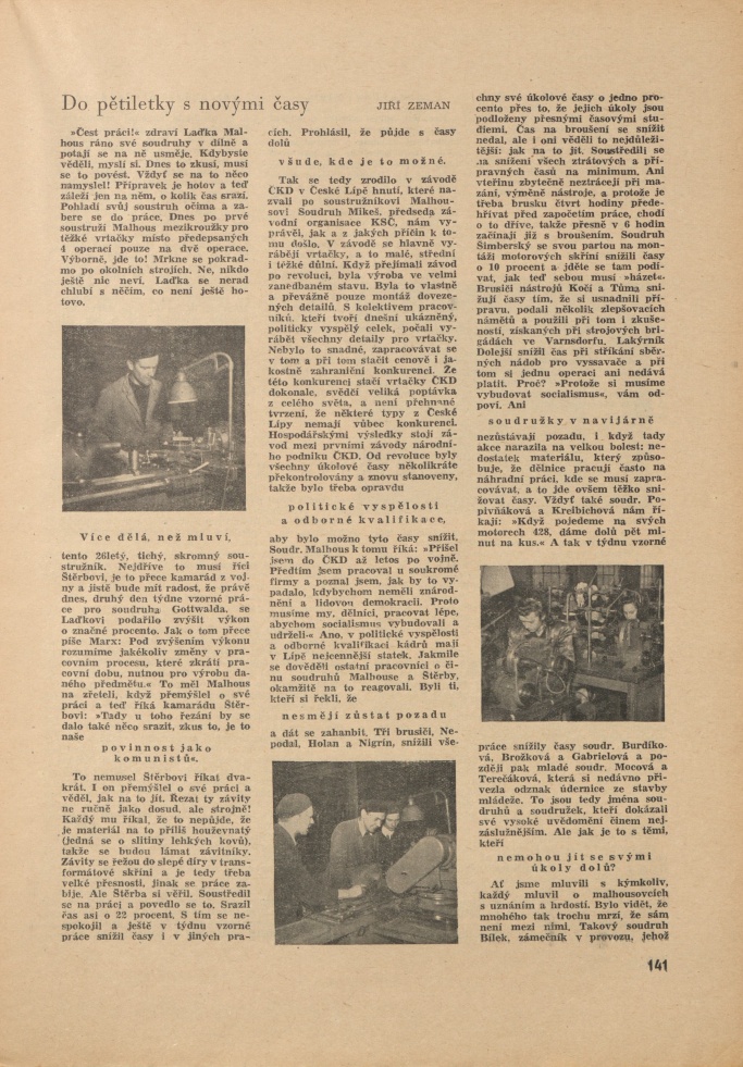 Náhledový obrázek Budovatel ČKD, rok 1948, číslo 12 - 5