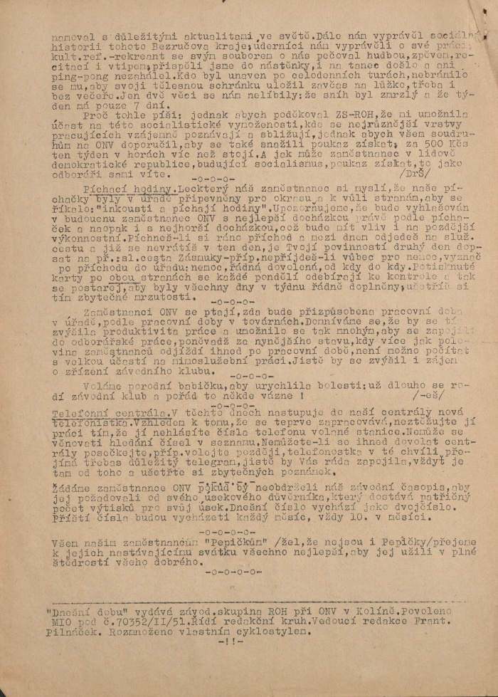Náhledový obrázek Dnešní doba, rok 1951, číslo 1 - 4