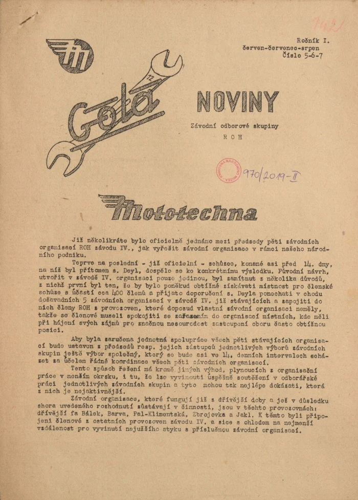 Náhledový obrázek předmětu Gola, rok 1949, číslo 5-7