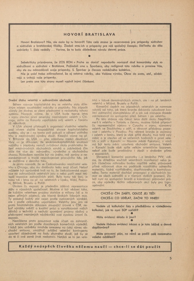 Náhledový obrázek Ligna, rok 1950, číslo 1 - 5