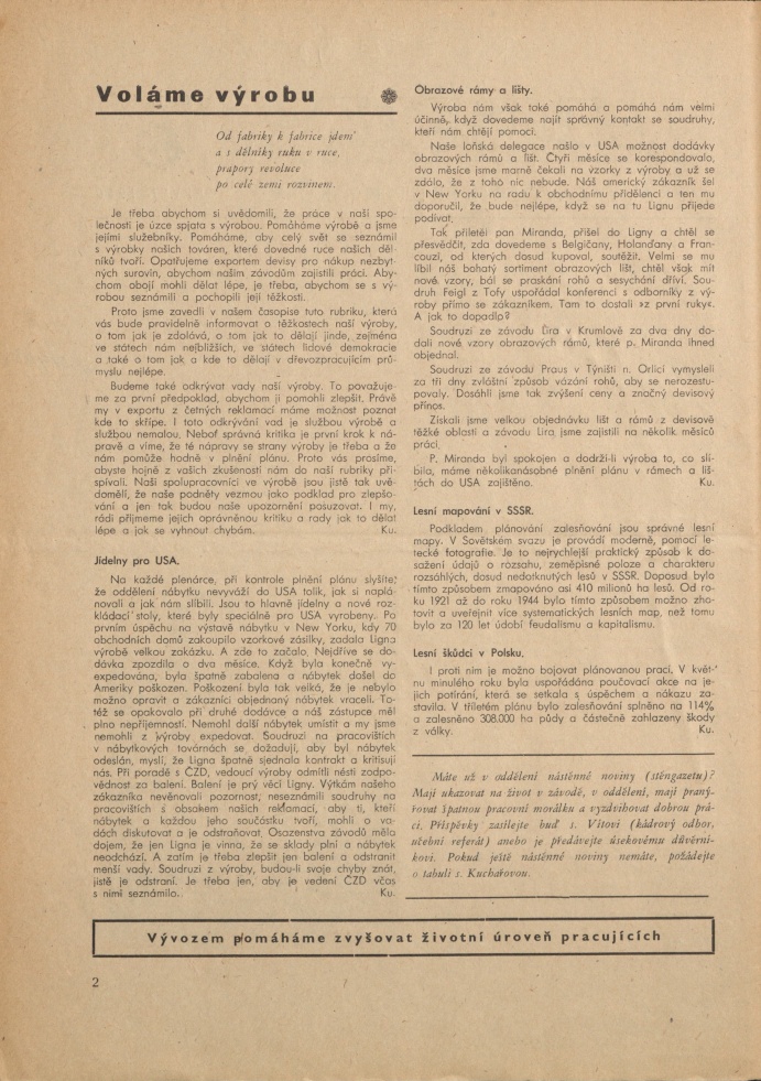 Náhledový obrázek Ligna, rok 1950, číslo 1 - 2