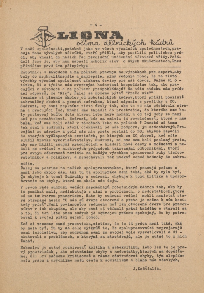 Náhledový obrázek Ligna, rok 1952, číslo 6 - 4