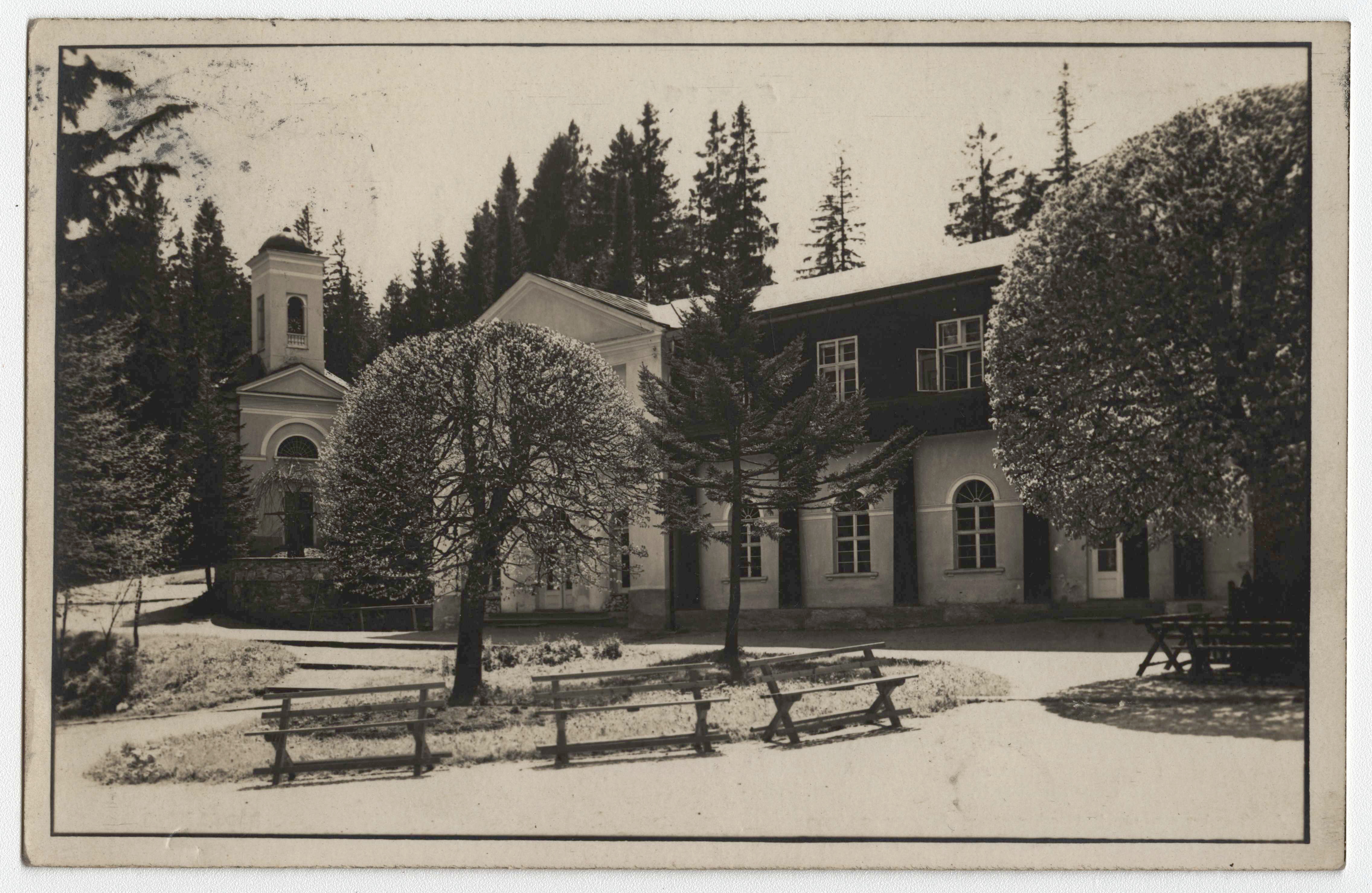 Náhledový obrázek Karlova Studánka (čb. pohlednice) - 1