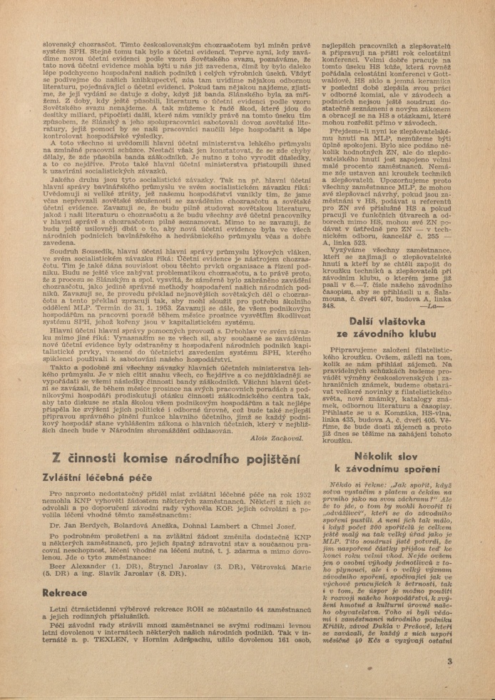 Náhledový obrázek Myšlenky - lidé - práce, rok 1952, číslo 9 - 3