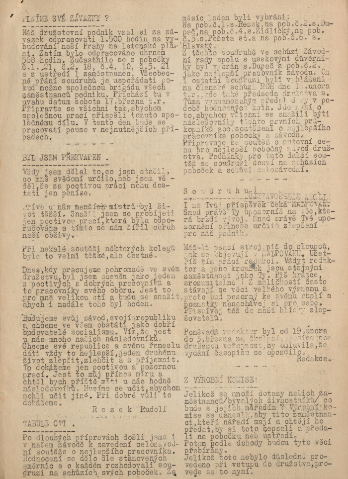 Náhledový obrázek Malpovák, rok 1951, číslo 2 - 3