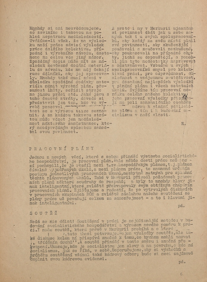 Náhledový obrázek Merkuria, rok 1950, číslo 1-2 - 6