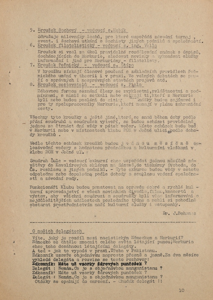 Náhledový obrázek Merkuria, rok 1950, číslo 1-2 - 10