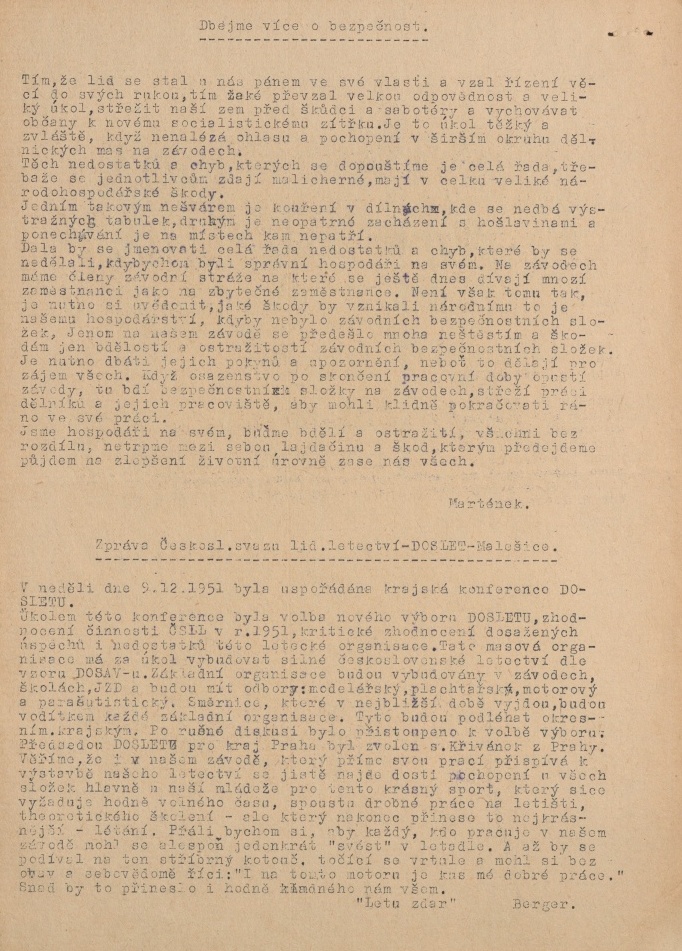 Náhledový obrázek Haló Malešice, rok 1952, číslo 1 - 6