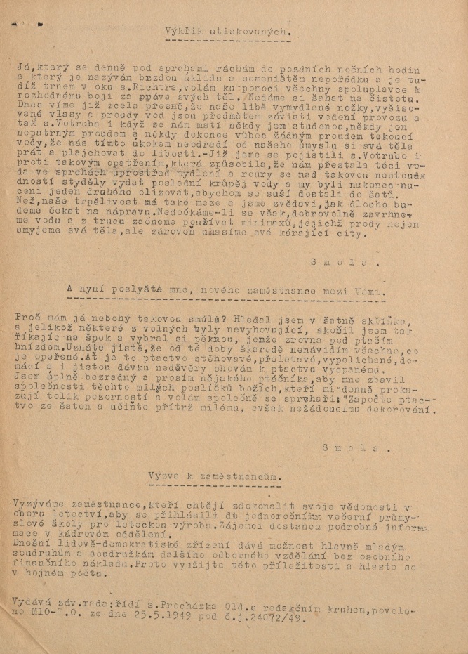 Náhledový obrázek Haló Malešice, rok 1952, číslo 1 - 10