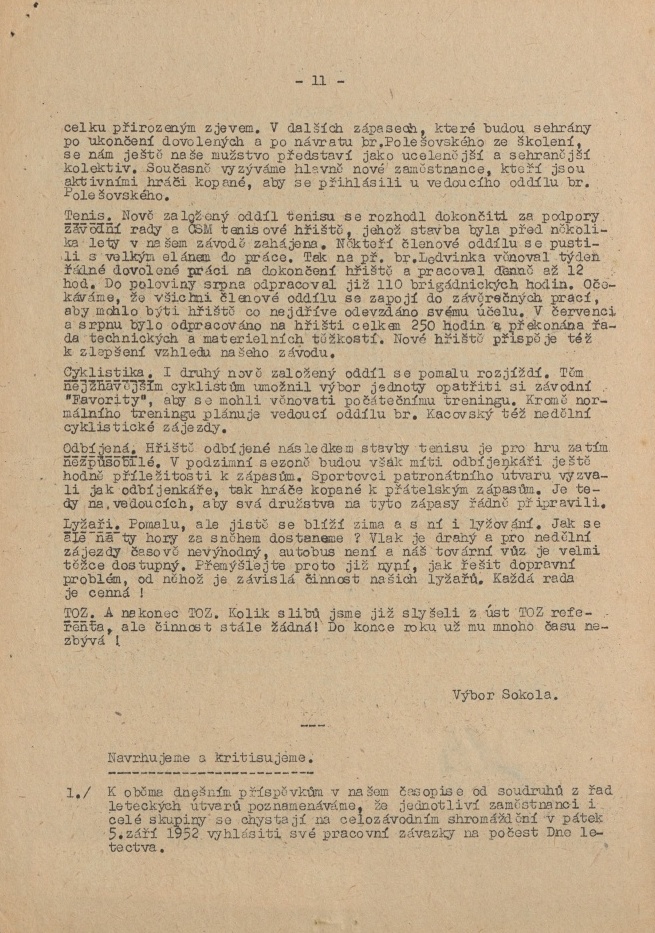 Náhledový obrázek Haló Malešice, rok 1952, číslo 2 - 11