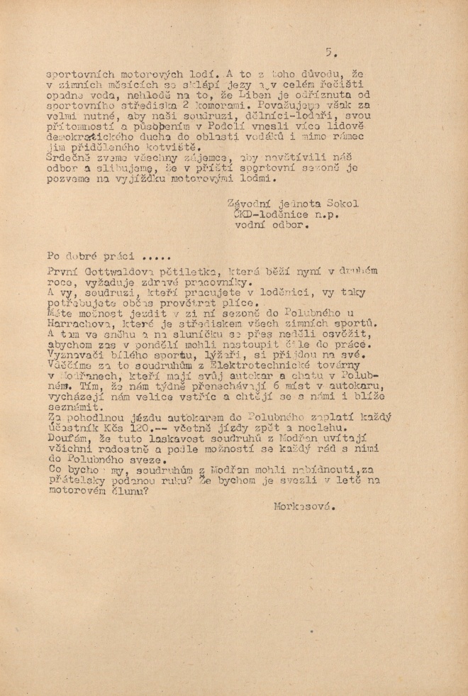 Náhledový obrázek Loďař, rok 1950, číslo 1 - 6
