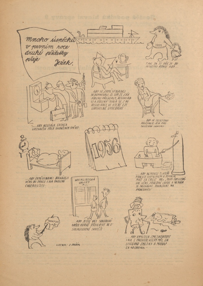 Náhledový obrázek Loďař, rok 1955, číslo 21 - 4