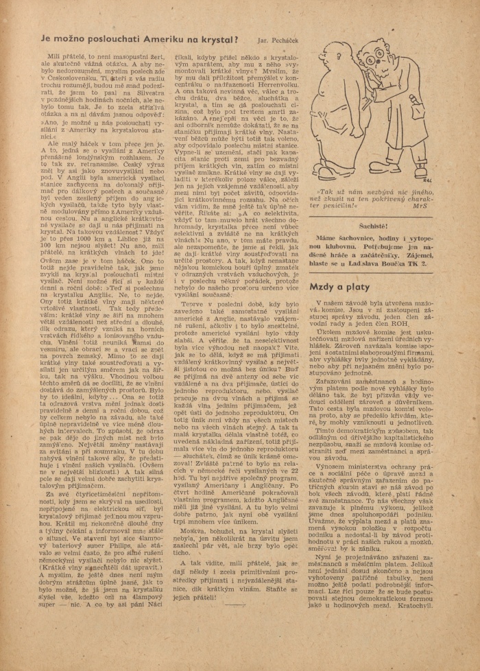 Náhledový obrázek Mikrofona, rok 1946, číslo 1 - 3
