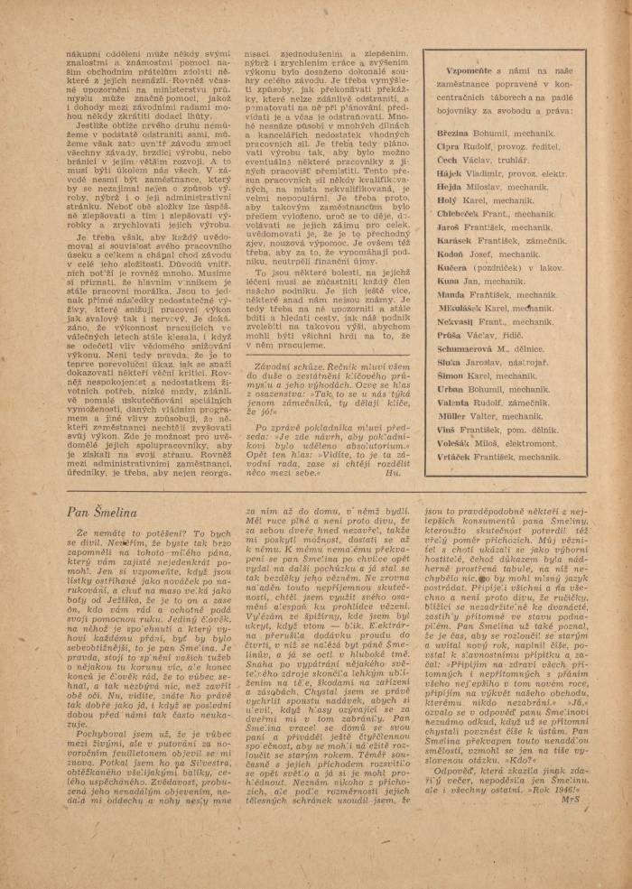Náhledový obrázek Mikrofona, rok 1946, číslo 1 - 2
