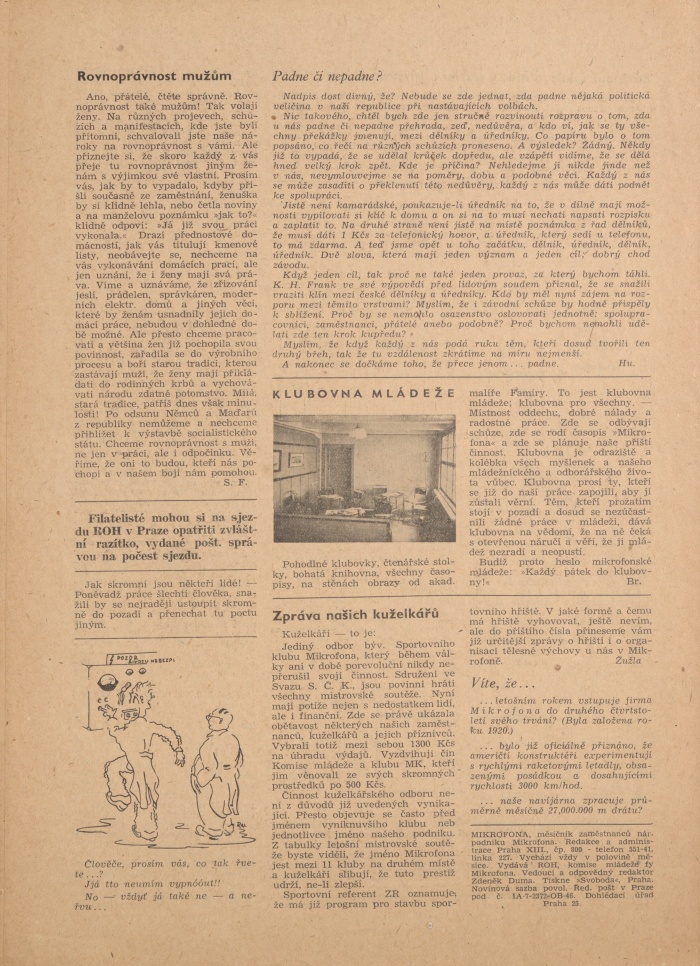 Náhledový obrázek Mikrofona, rok 1946, číslo 4 - 6