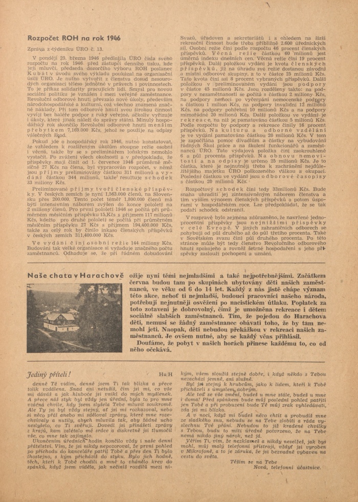 Náhledový obrázek Mikrofona, rok 1946, číslo 4 - 2