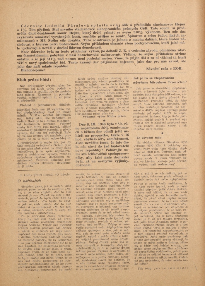 Náhledový obrázek Mikrofona, rok 1946, číslo 4 - 5