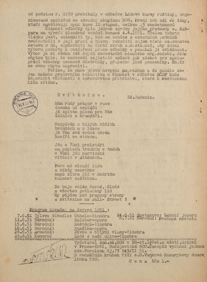 Náhledový obrázek Mikroskop, rok 1951, číslo 1 - 2