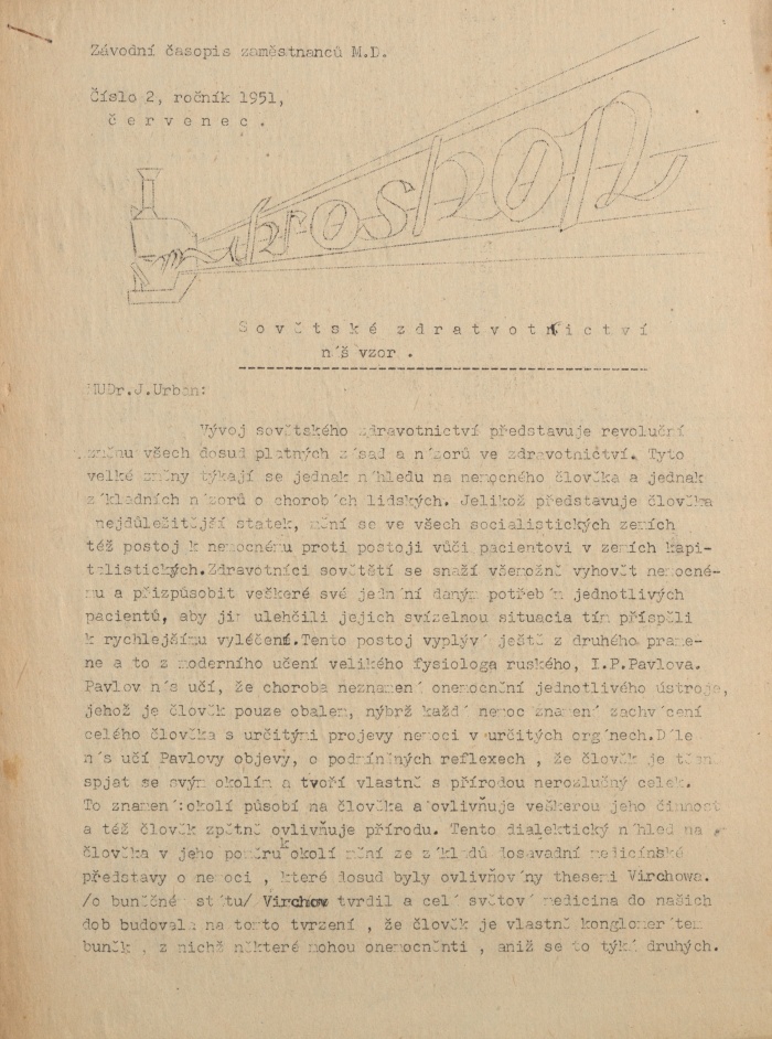 Náhledový obrázek Mikroskop, rok 1951, číslo 2 - 1