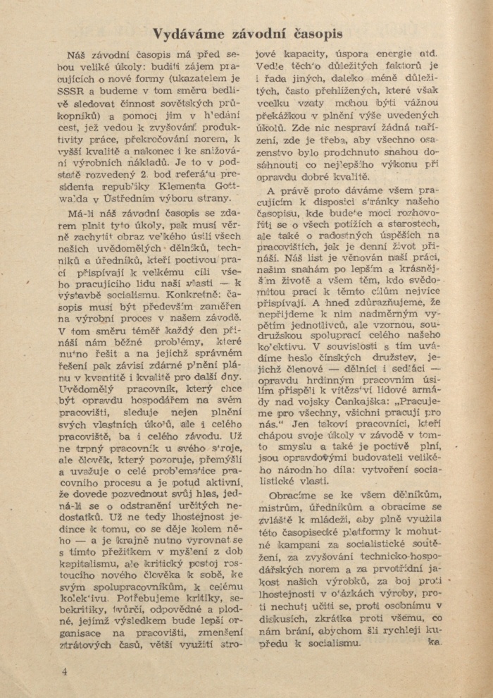 Náhledový obrázek Mira, rok 1951, číslo 1 - 4