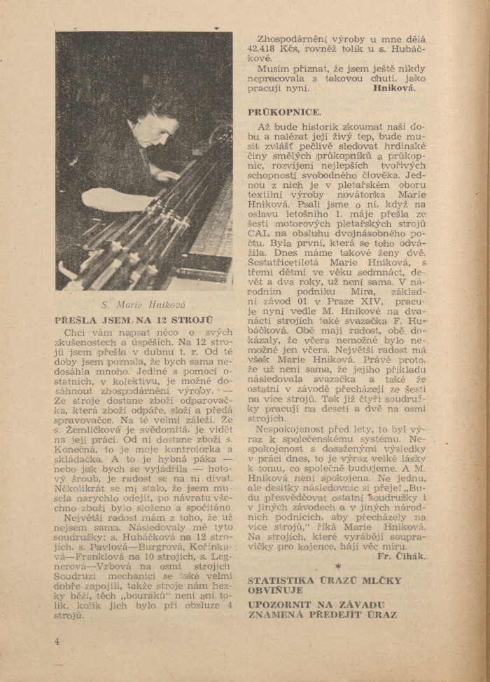 Náhledový obrázek Mira, rok 1951, číslo 4 - 4