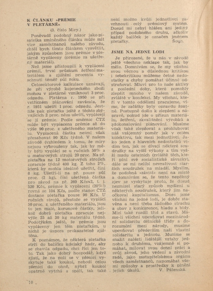 Náhledový obrázek Mira, rok 1951, číslo 4 - 10