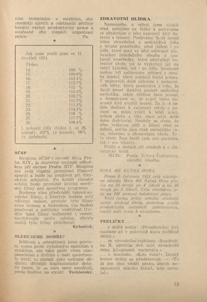 Náhledový obrázek Mira, rok 1951, číslo 4 - 13