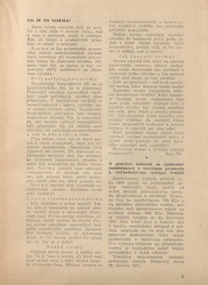 Náhledový obrázek Mira, rok 1951, číslo 4 - 5