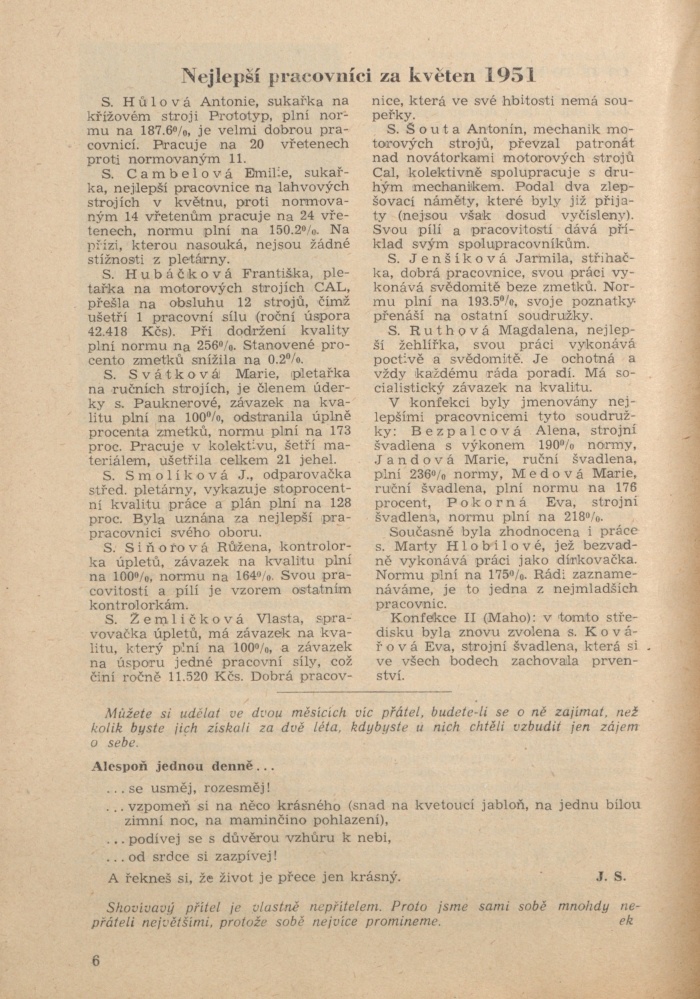 Náhledový obrázek Mira, rok 1951, číslo 4 - 6
