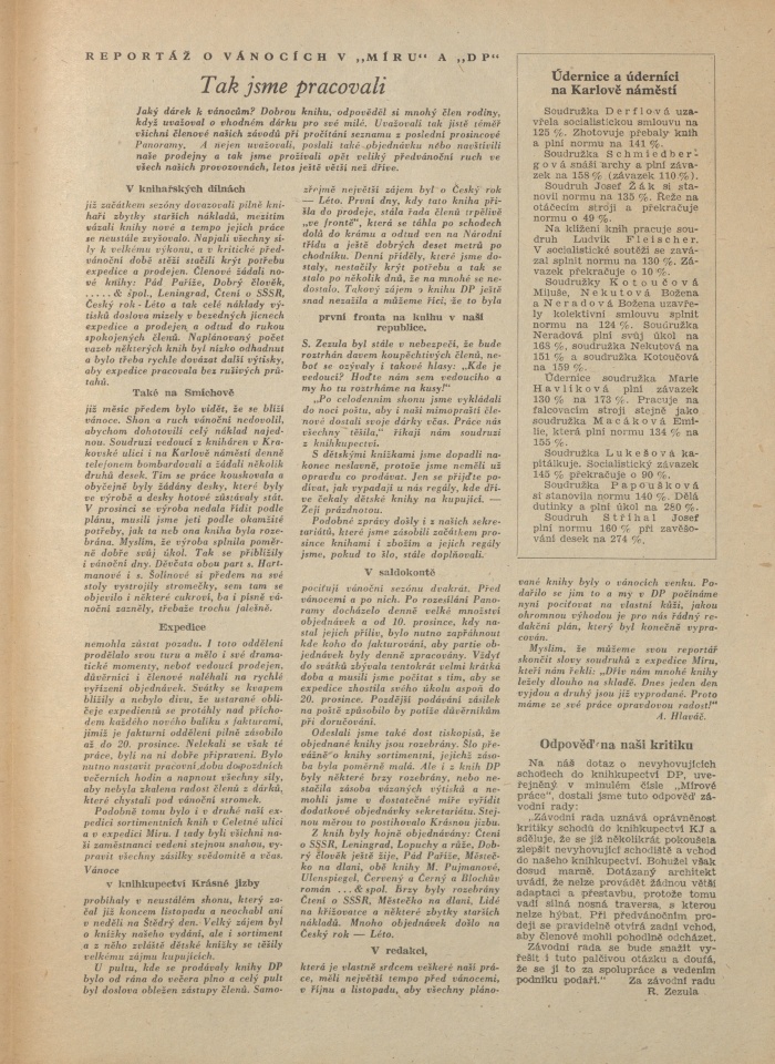 Náhledový obrázek Mírová práce, rok 1951, číslo 1 - 3