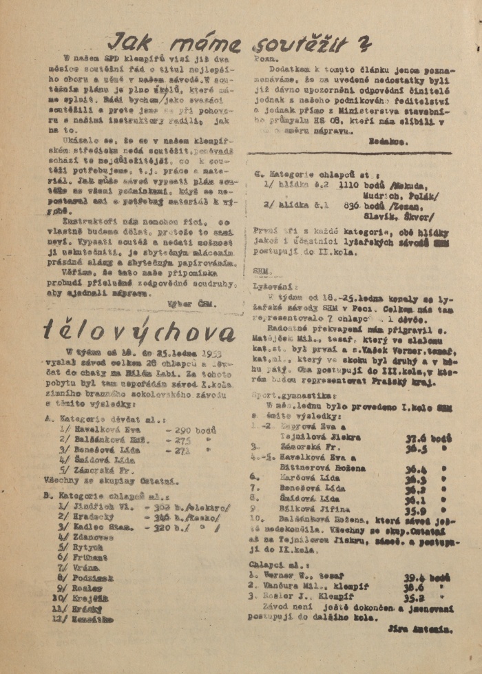Náhledový obrázek Míru vstříc, rok 1953, číslo 1 - 4