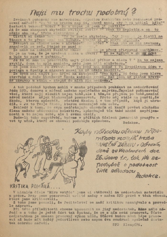 Náhledový obrázek Míru vstříc, rok 1953, číslo 2 - 4