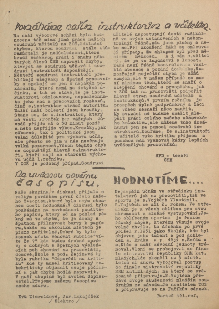 Náhledový obrázek Míru vstříc, rok 1953, číslo 2 - 7