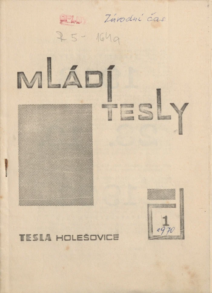 Náhledový obrázek předmětu Mládí Tesly, rok 1970, číslo 1